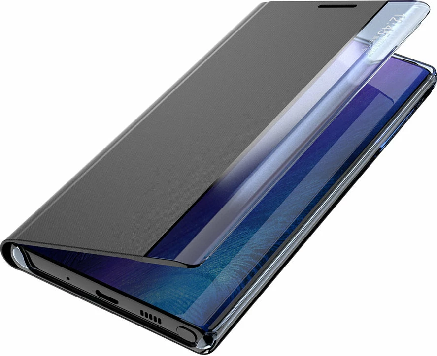 Mbështjellës Hurtel Sleep Case Bookcase me smart window për Samsung Galaxy A22 4G, Rozë
