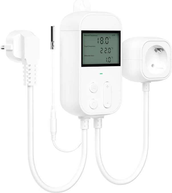 Prizë termostatike Meross MTS960HK, smart, Wi-Fi, HomeKit, e bardhë