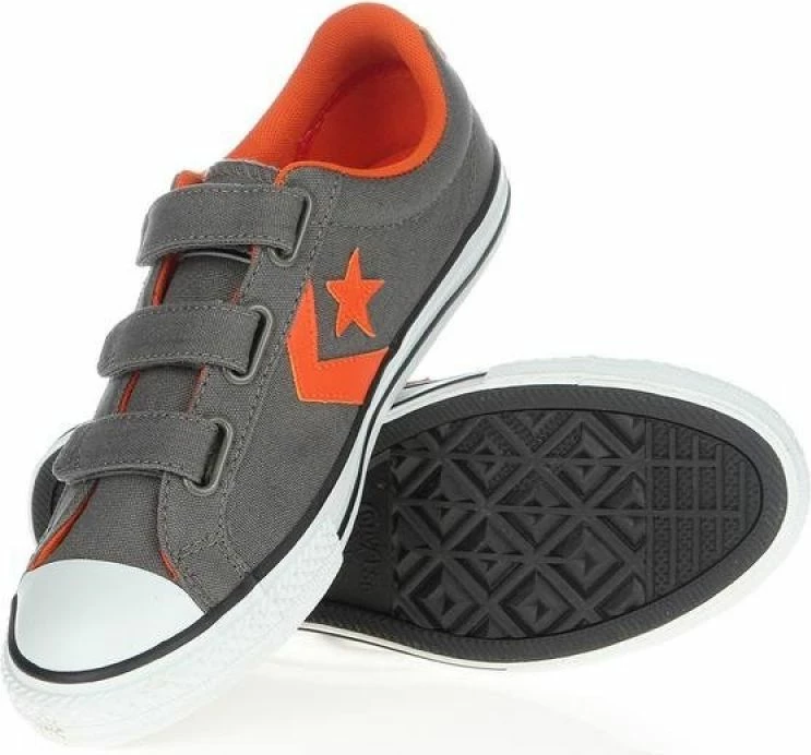 Atlete për fëmijë Converse, gri/portokalli