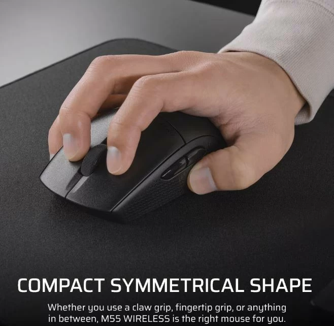 Maus wireless Corsair M55, gaming, 24000 DPI, i zi