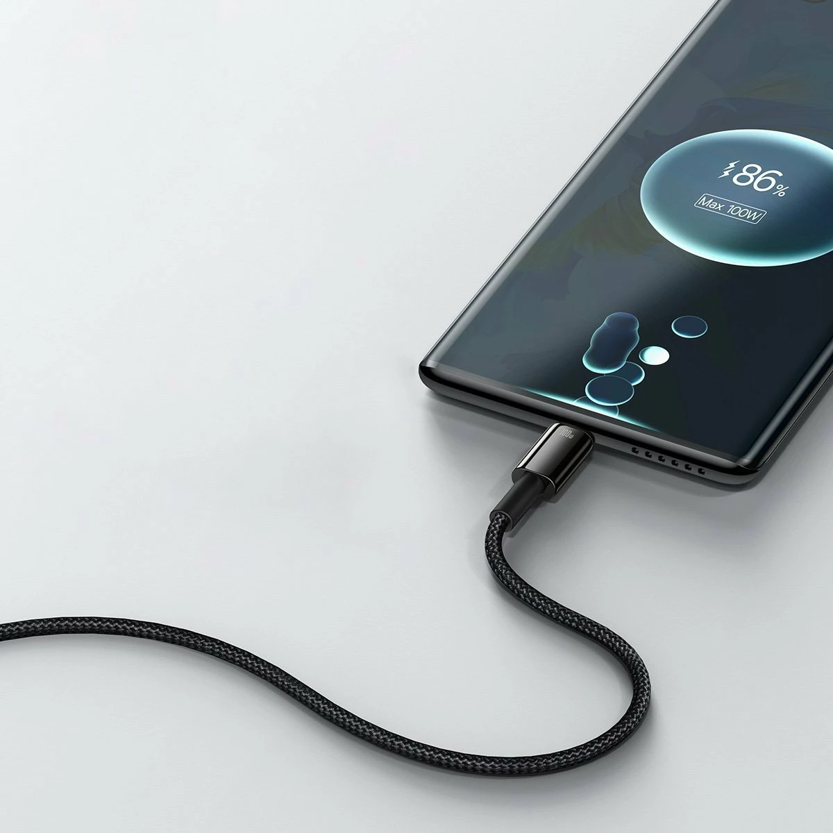 Kabllo USB-A në USB-C Baseus CAWJ000101 2m 100W USB 2.0, e zezë