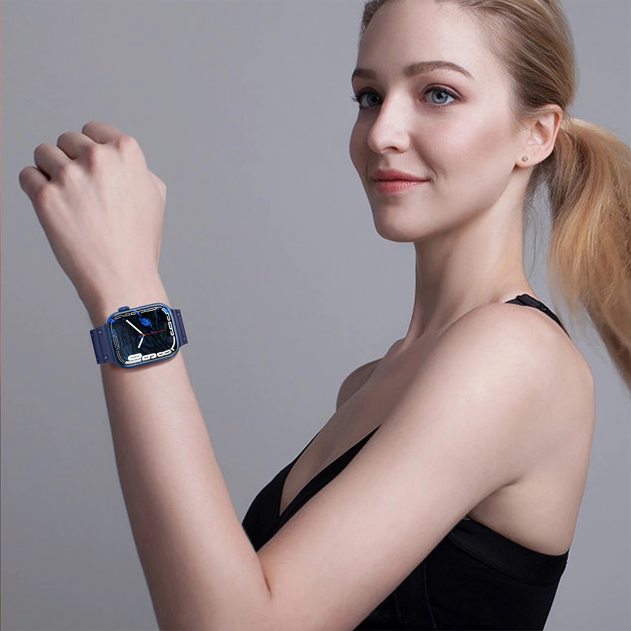 Rrip për Apple Watch Hurtel Strap Triple Protection, TPU, i bardhë