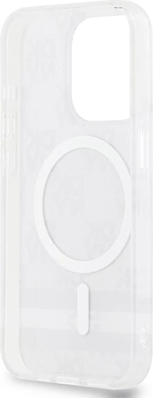 Mbështjellës DKNY IML Checkered Mono Pattern & Printed Stripes MagSafe për iPhone 14 Pro, Zi