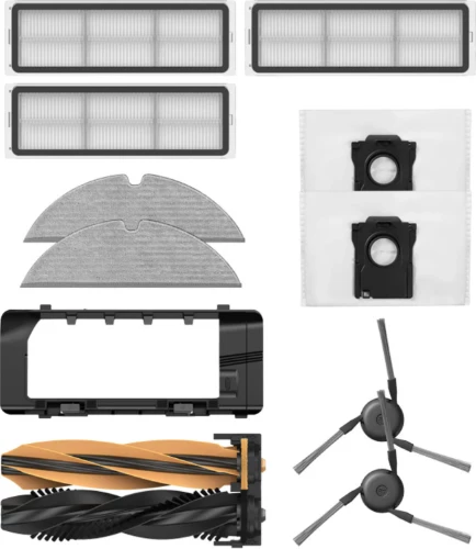 Set pjesë rezervë Dreame RAK73 për robot fshesë D20 Pro Plus, me HEPA filtra, furçë kryesore DuoBrush, furça anësore, lecka mop, qese pluhuri 5L