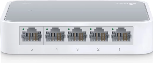 Switch TP-LINK TL-SF1005D 5-port 10/100 Mbps, bardhë/gri