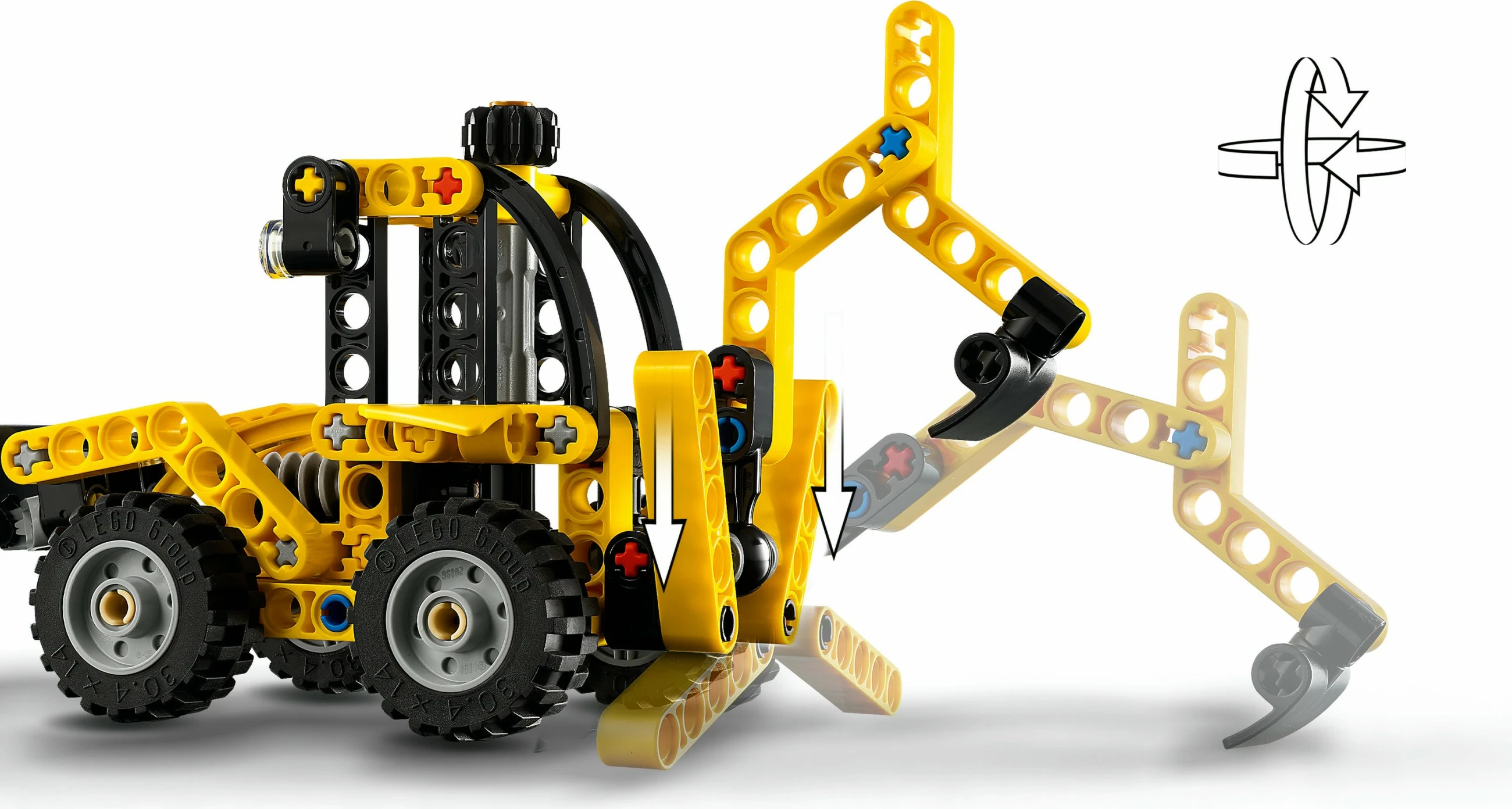 Set ndërtimi LEGO Technic 42197 Baggerlader, 104 pjesë, multikolor