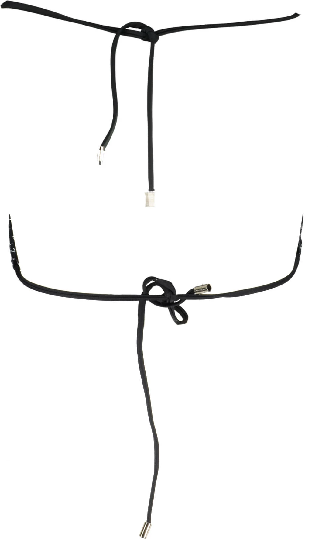 Bikine pjesa e sipërme KARL LAGERFELD BEACHWEAR femra, të zezë