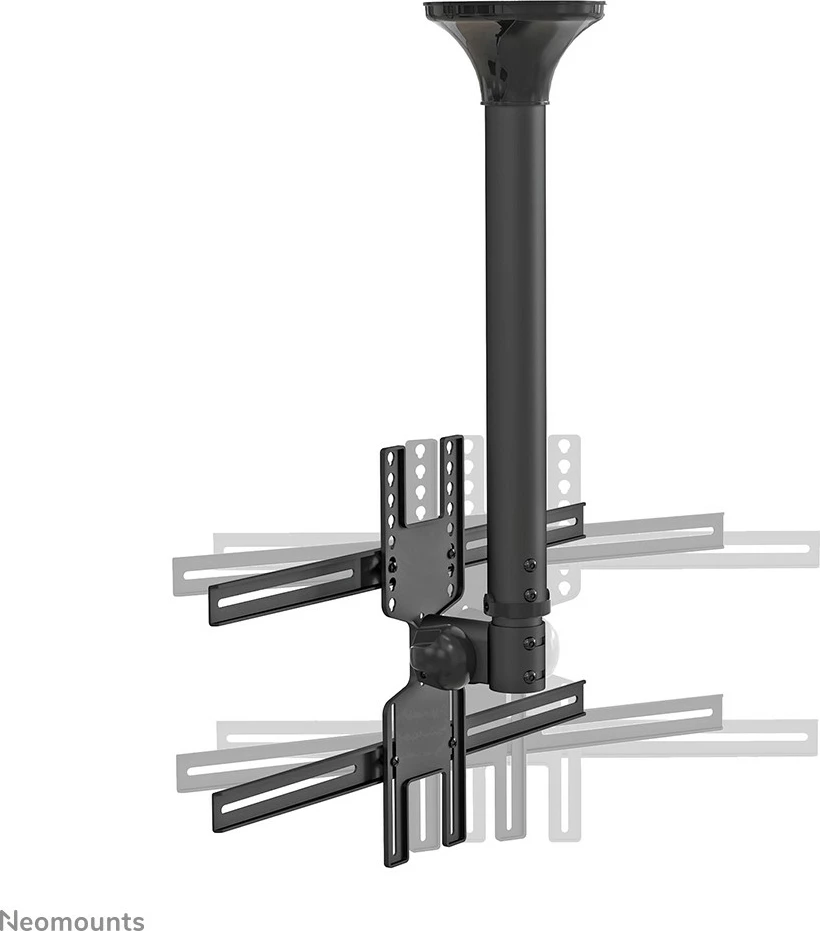 Mbajtës tavani për TV/monitor Newstar FPMA-C400BLACK, 32-60 inç, rregullim lartësie, ngjyrë e zezë