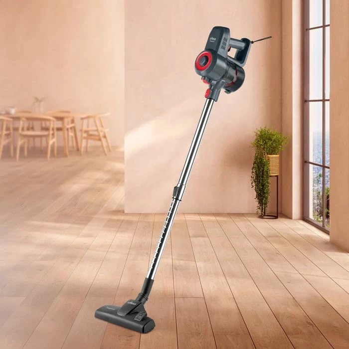 fshesë elektrike me kabllo UFESA Tropical 600W, ciklonike, filtër HEPA, 0.8L, 2-në-1, gri/e zezë me të kuqe