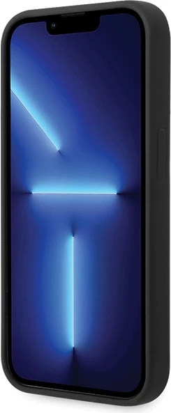 Mbështjellës BMW Silicone Metal Logo për iPhone 15 Pro, i zi