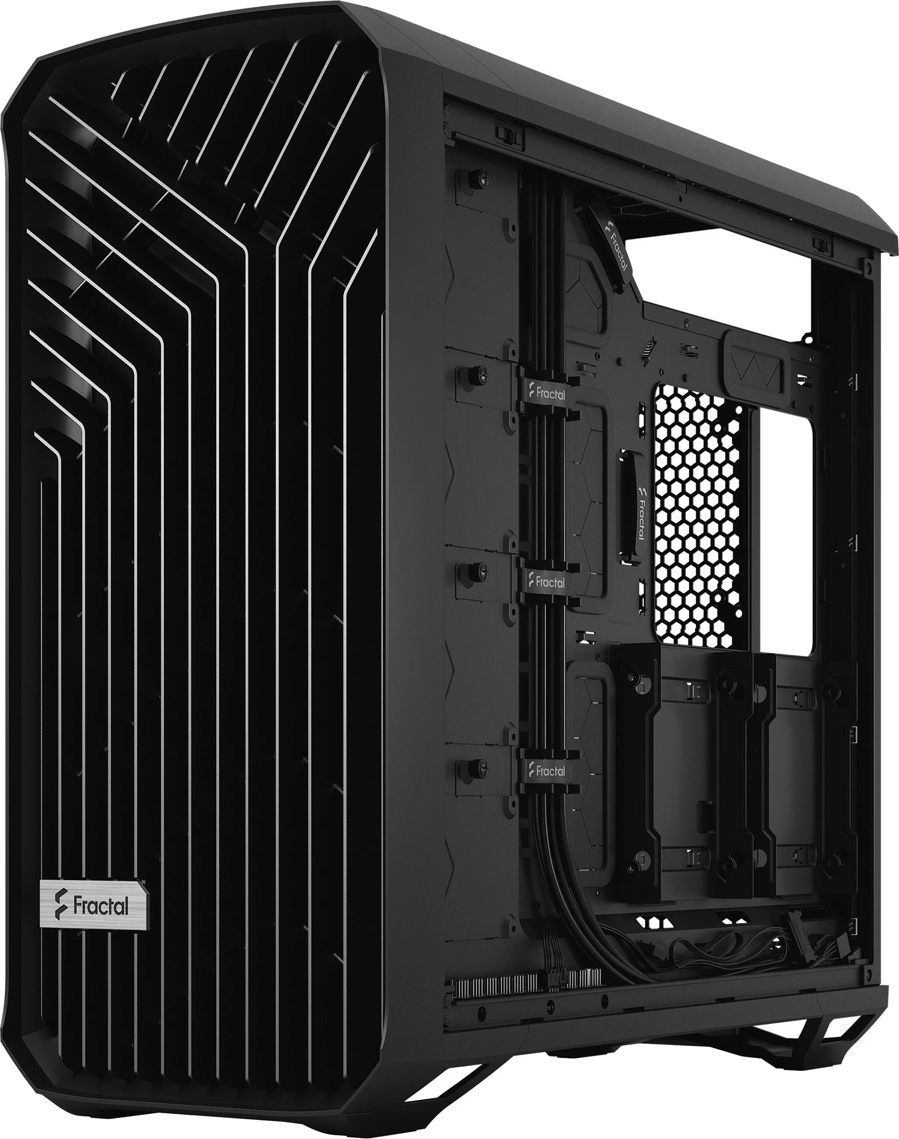 Kasë Fractal Design Torrent, Tower, PC, ATX, EATX, ITX, micro ATX, SSI CEB, Steel, Gaming, e zezë