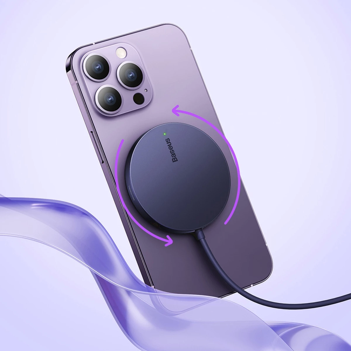 Karikues wireless Baseus Simple Mini3, MagSafe, Qi, 15W, vjollcë