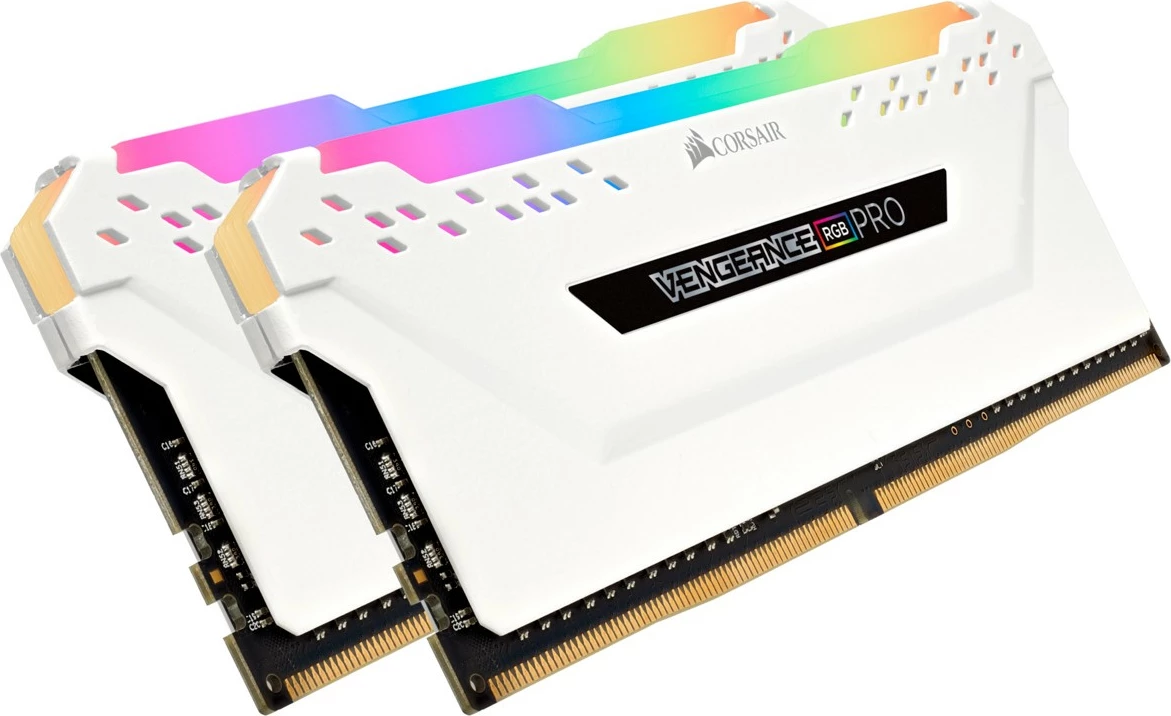 RAM Memorje Corsair Vengeance RGB PRO 32GB (2x16GB) DDR4 3200MHz, e bardhë