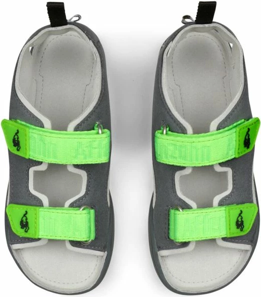 Sandale për fëmijë Affenzahn, të gjelbra dhe të hirtë