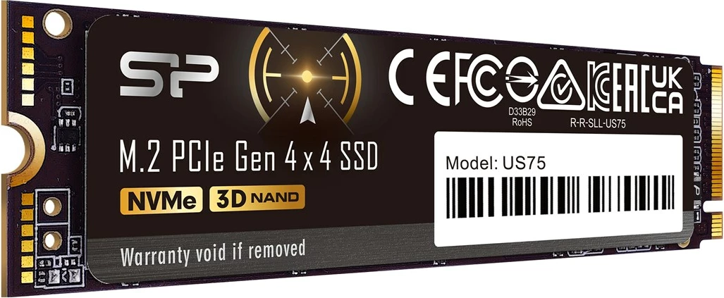 SSD Silicon Power US75, 4 TB, M.2, PCI Express 4.0, i zi