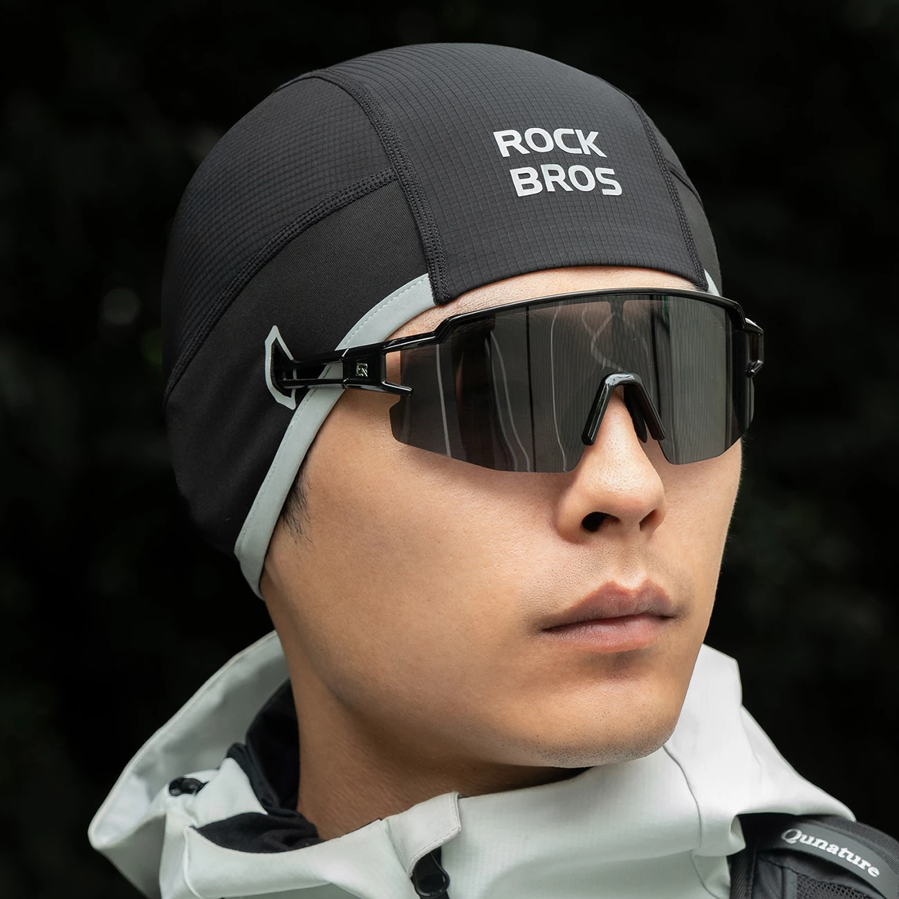Kapelë çiklizmi dimërore Rockbros M016, windproof, fleece, 54-61 cm, e zezë