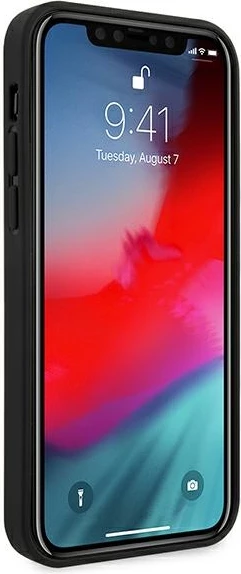 Mbështjellës Ferrari FESPEHCP12MBK për iPhone 12/12 Pro 6.1", i zi, hardcase On Track Perforated