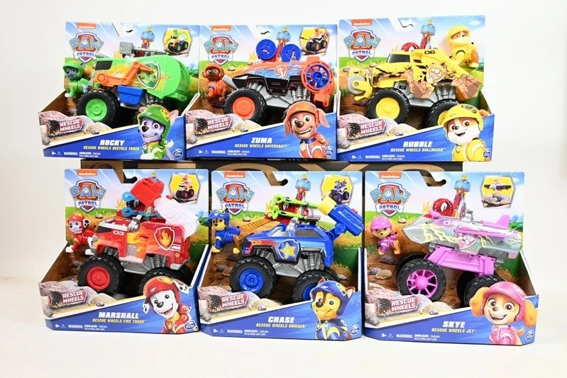 Set lodrash PAW Patrol me automjete dhe figura, 6069372