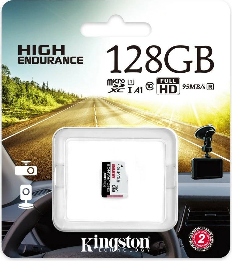 Kartelë memorie microSD Kingston Endurance 128GB, SDXC, UHS-I, pa adapter