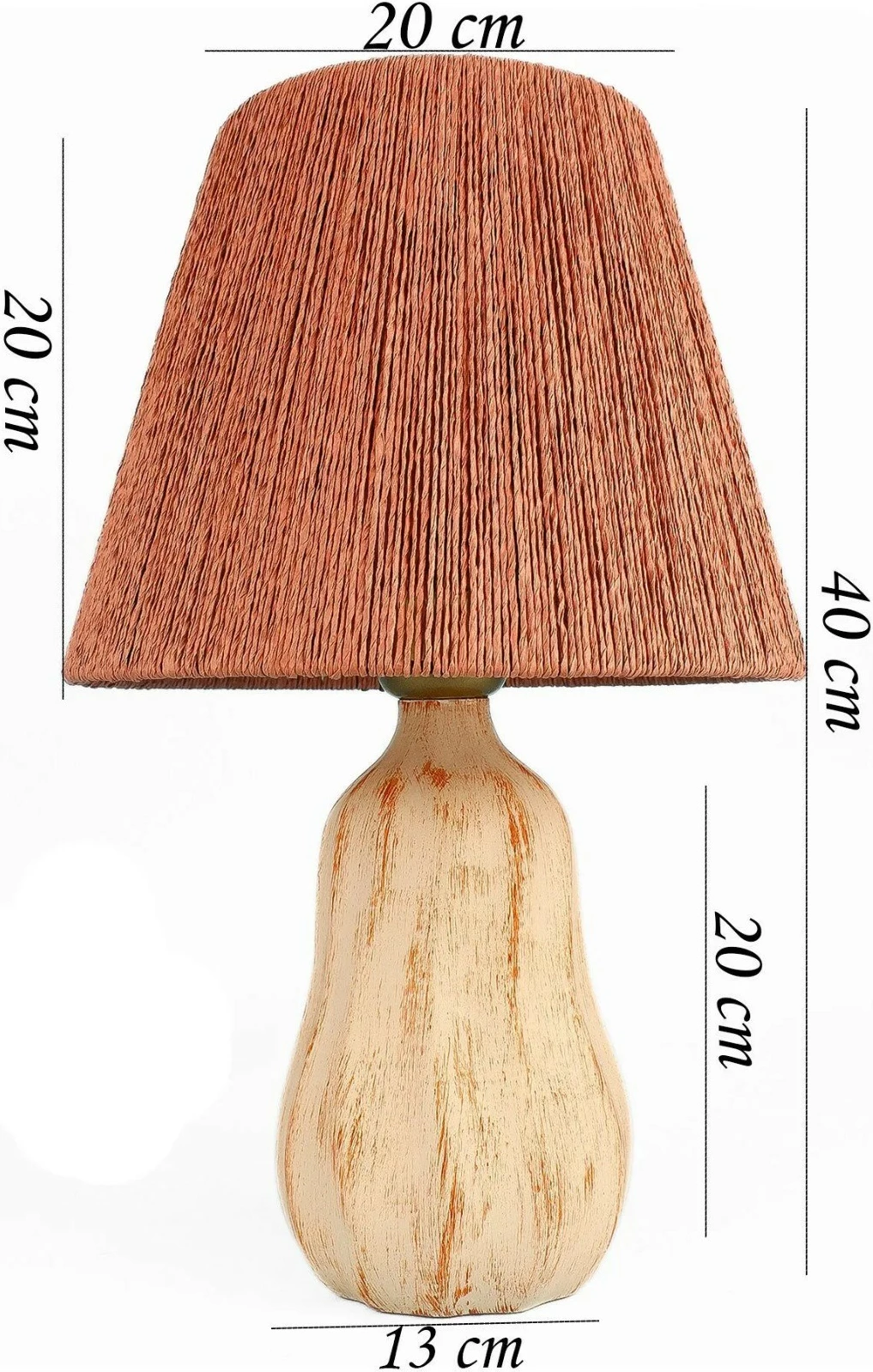 Llambë tavoline Opviq, krem dhe natyrale, YL649