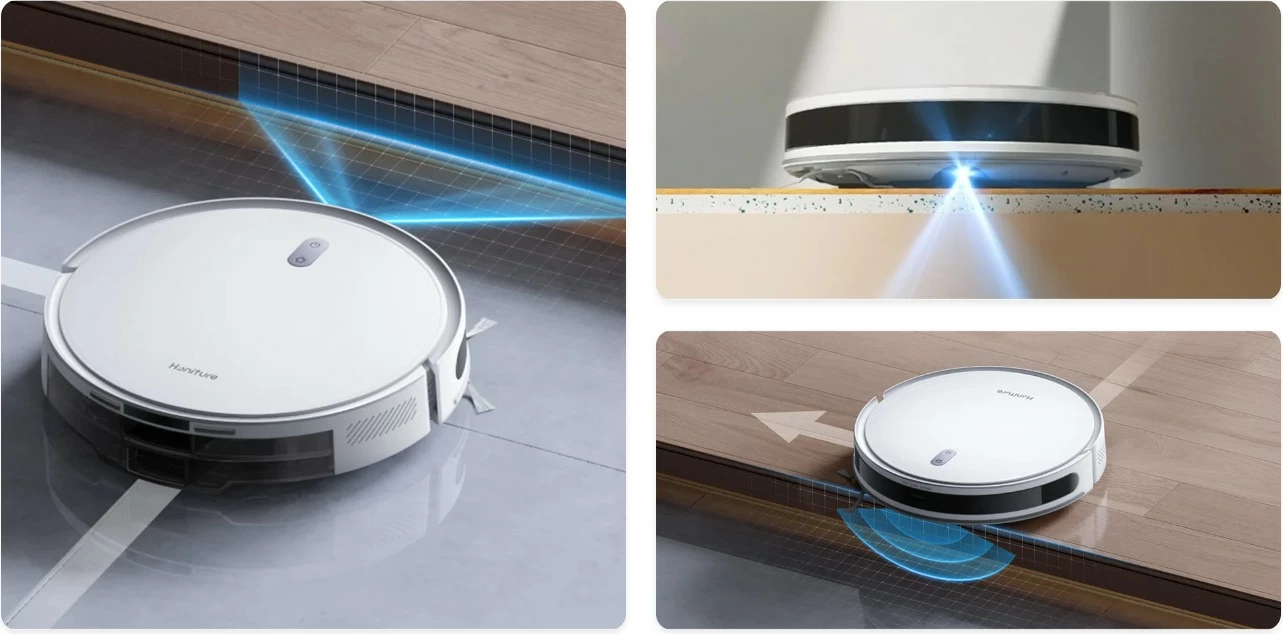 Robot fshesë me korrent Honiture T10 3-në-1 6000Pa LiDAR 2600mAh, e bardhë