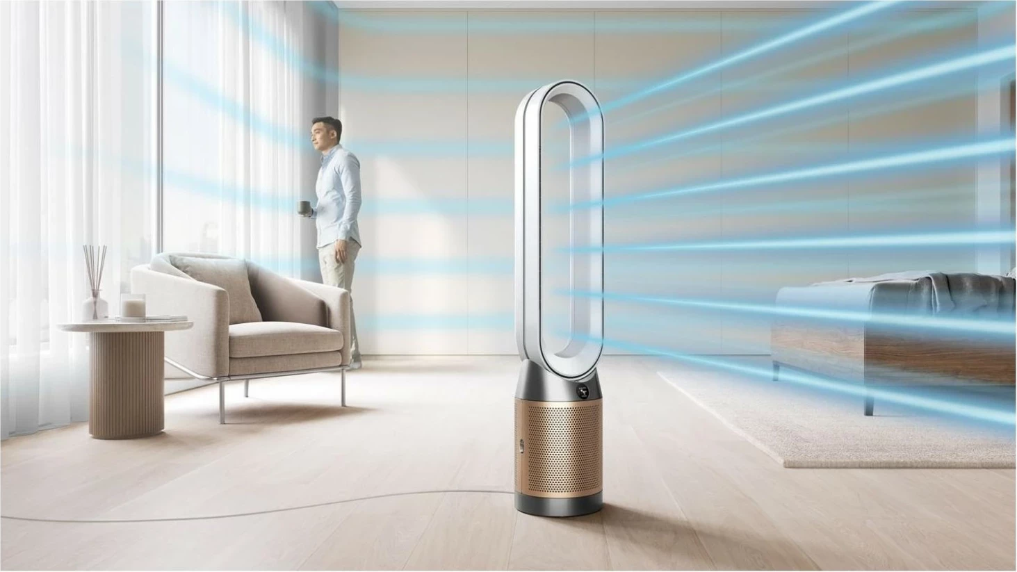 Purifikator ajri Dyson Purifier Cool PC2 De-NOx, smart, ngjyrë ari