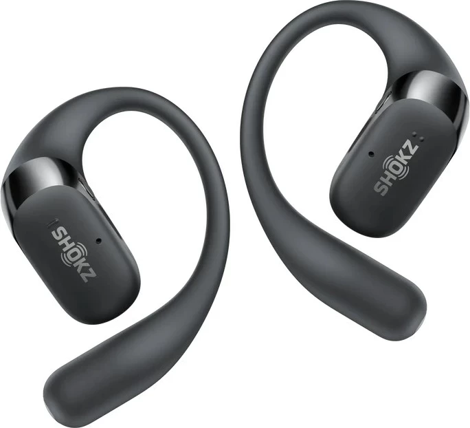 Kufje wireless SHOKZ OpenFit 2, ear-hook, për thirrje/muzikë/sport, e zezë