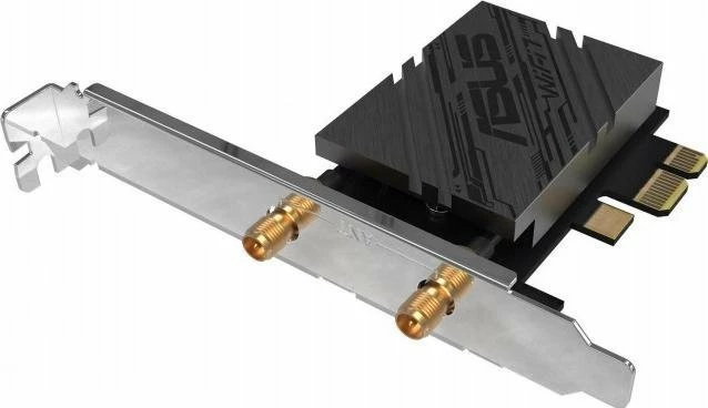Kartë rrjeti Wi‑Fi Asus PCE-BE92BT PCIe, deri 5764 Mbps, Bluetooth 5.4, e zezë