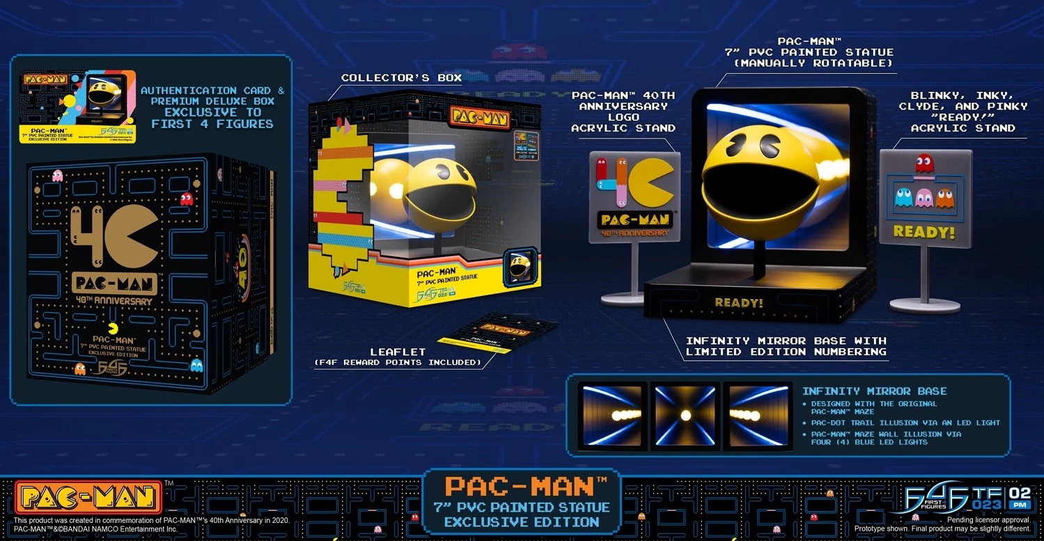 Figurinë PVC FIRST4FIGURES PAC-MAN 40th Anniversary, edicion ekskluziv