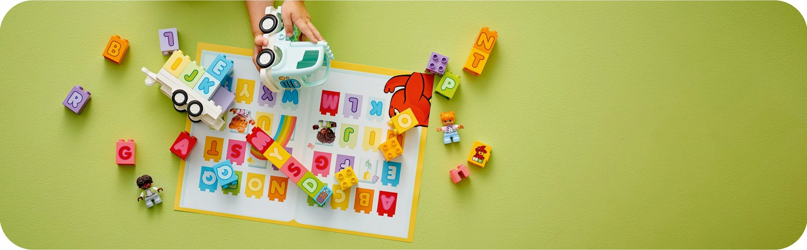 Set ndërtimi LEGO DUPLO Alphabet Truck, 36 pjesë, shumëngjyrësh