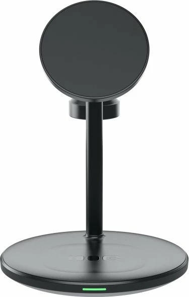 Karikues wireless 3-në-1 MagSafe Green Cell MagScape MSST-GC-3IN1-B, 15W për telefon, USB-C, kabllo 1m, i zi