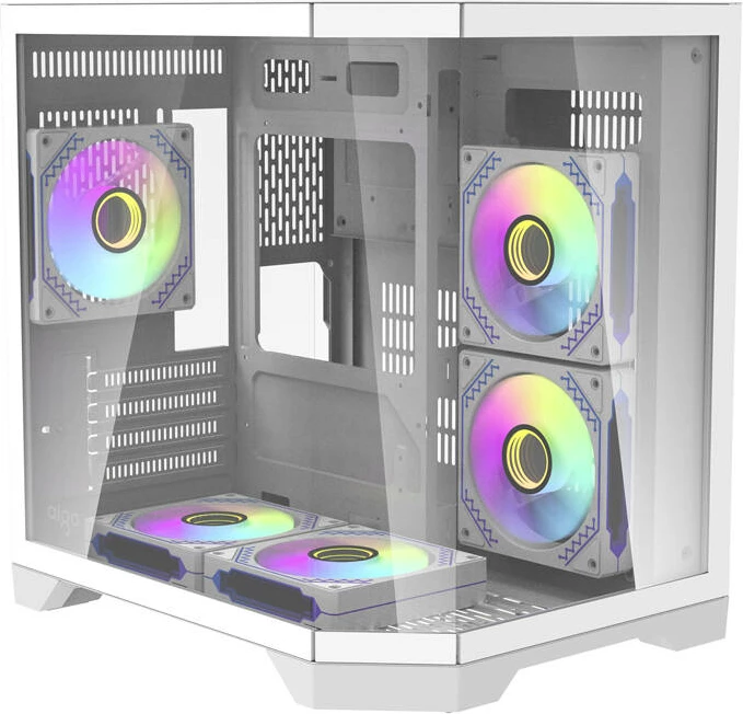 Kasë Darkflash FT350 me 5 ventilatorë ARGB, e bardhë