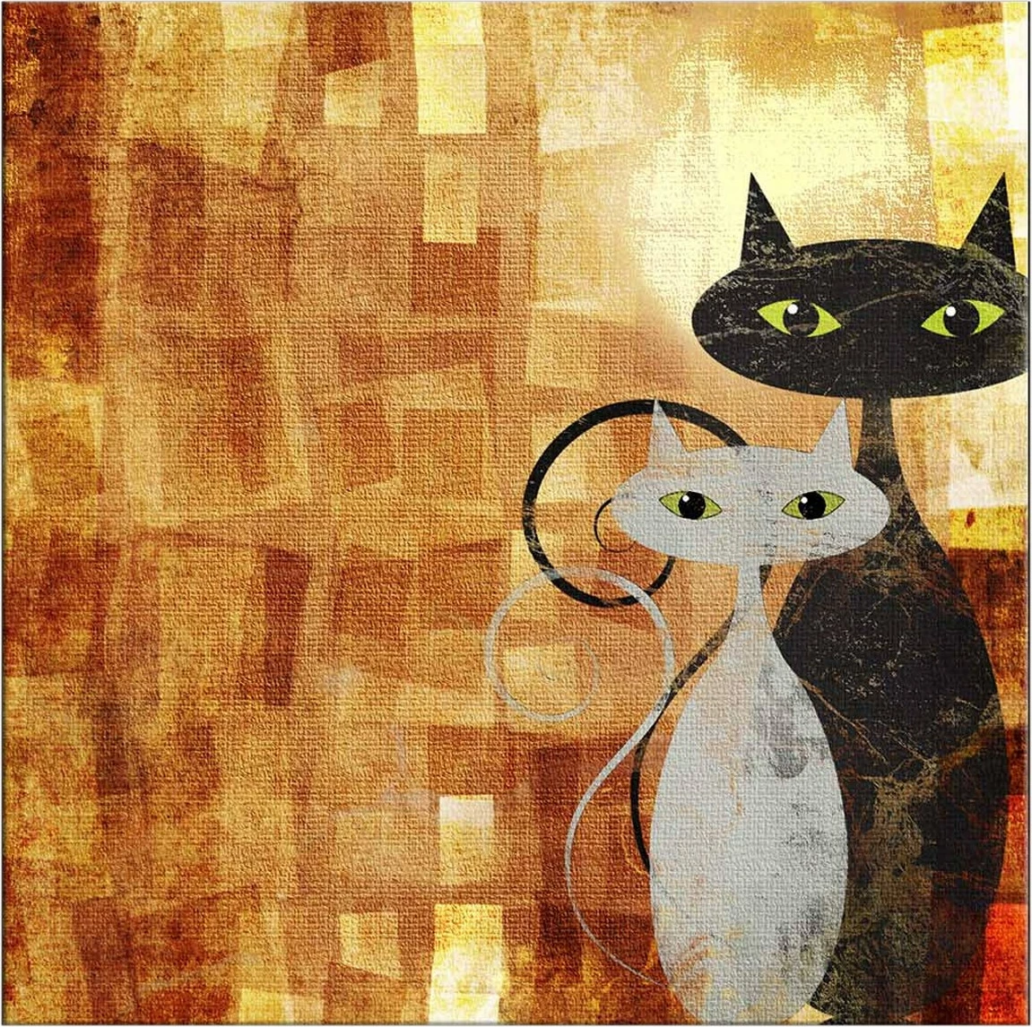 Pikturë dekorative me drita LED, Wallity, 4040İACT-17, shumëngjyrëshe, 40x40cm