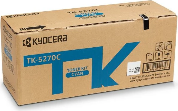 Toner, Kyocera TK-5270C 1T02TVCNL0 rendiment 5,500–8,800 faqe, cyan