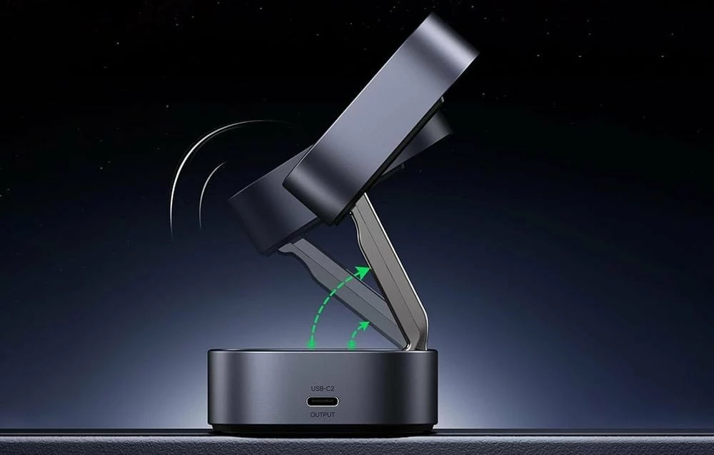 Karikues induktiv Ugreen W256 (35278) 20W, 1x USB-A, 1x USB-C, me kabllo USB-C në USB-C 1m, i zi