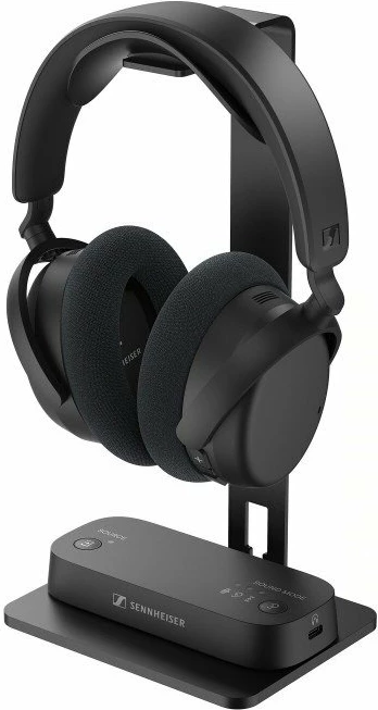Kufje wireless Sennheiser RS 275 me transmetues TV BTA 1, Bluetooth 5.4, rreze 50 m, bateri deri 50 orë, set, të zeza