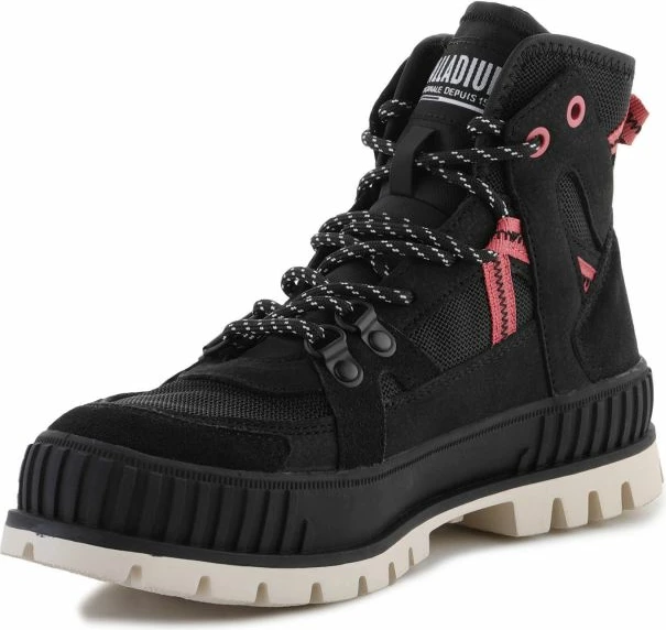 Këpucë të larta Palladium Pallashock Outcity për femra, të zeza