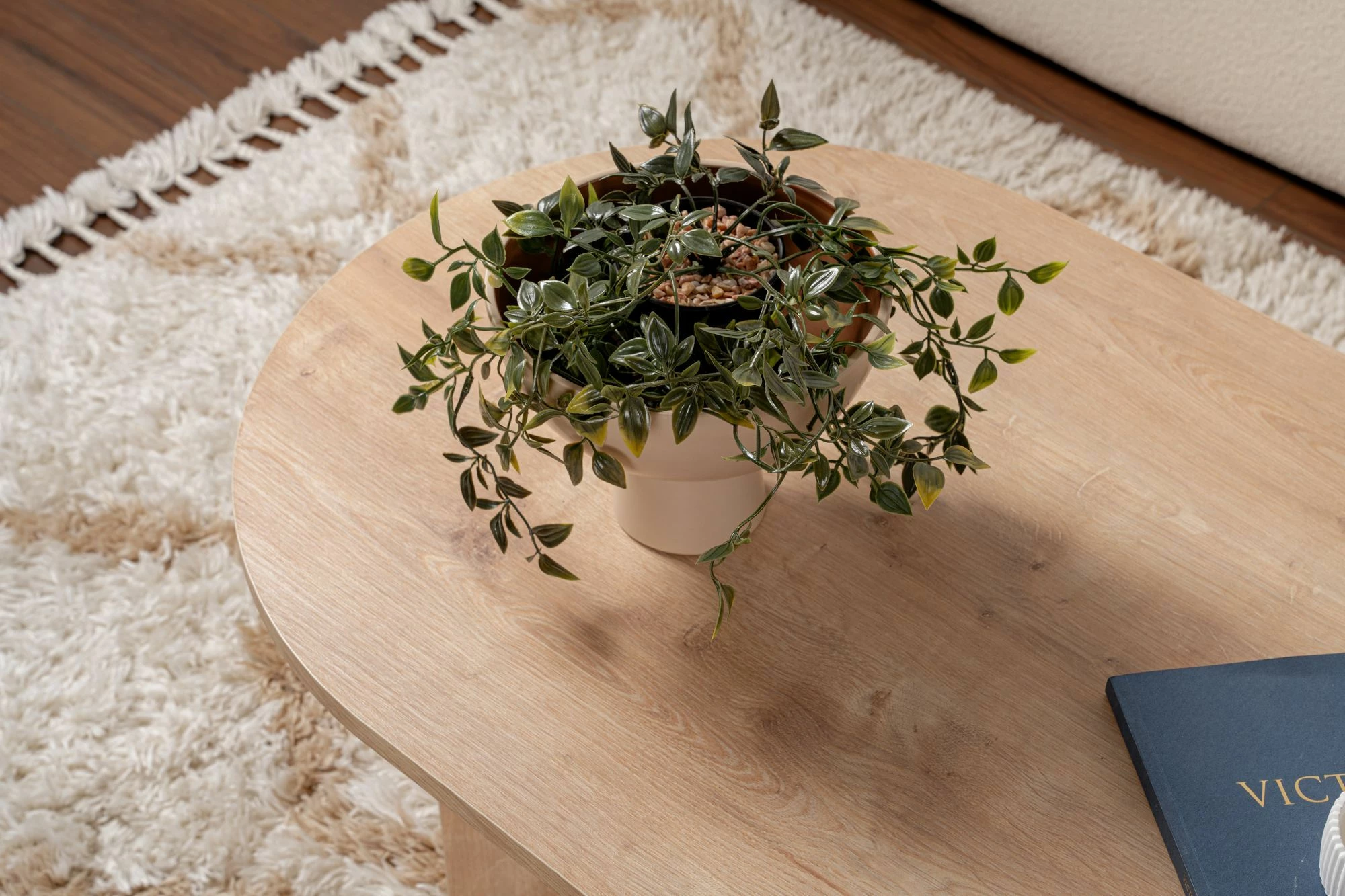 Tavolinë kafeje Nordure, ngjyrë lis Sable - Sapphire