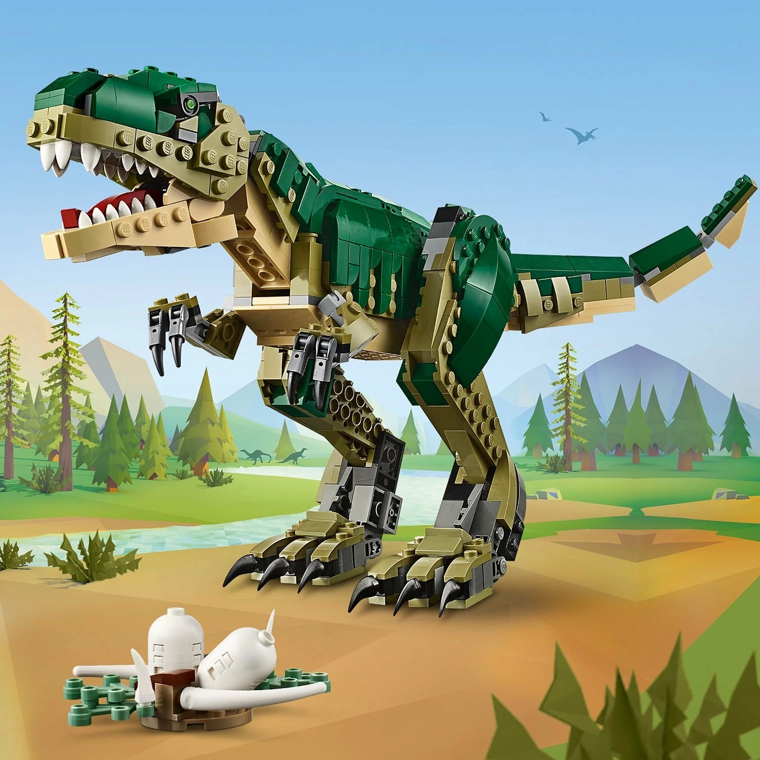 Set ndërtimi LEGO Creator 3-në-1 Tyrannosaurus 31151, 626 copë