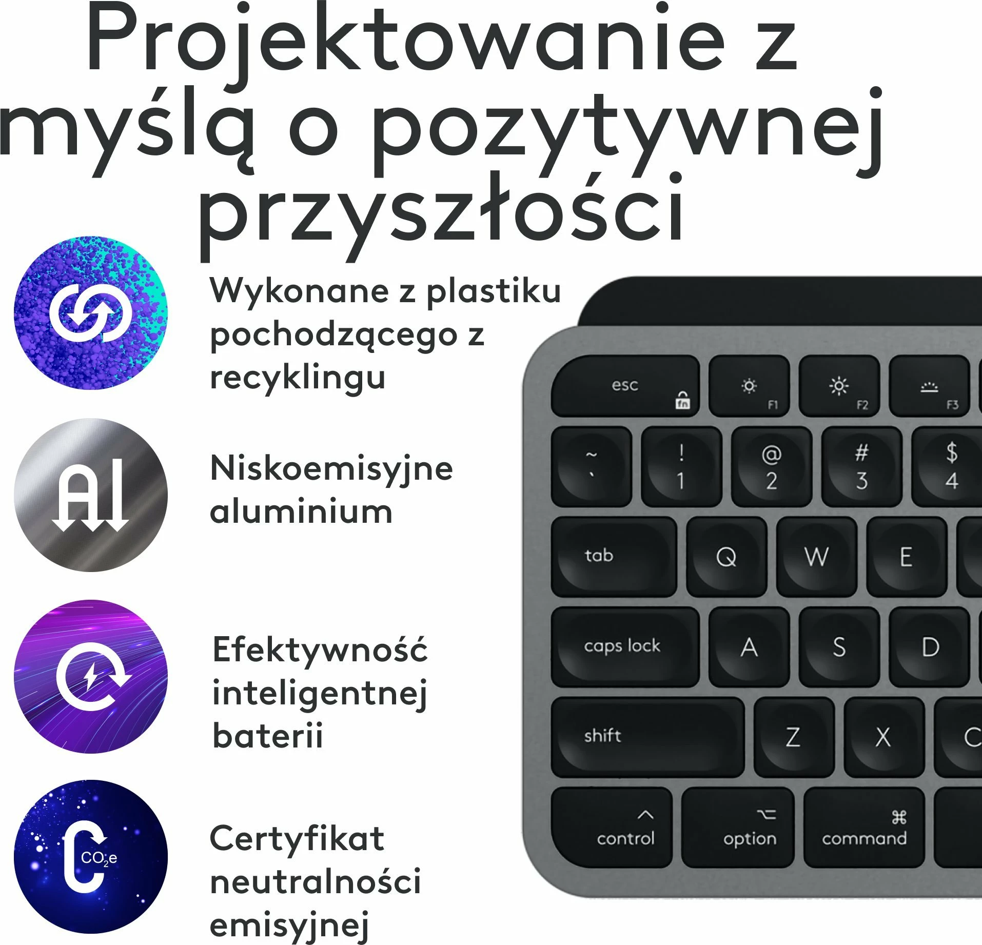 Set tastierë + Maus Logitech MX Keys S Combo for Mac 920-012845, Bluetooth, US INTL, me numpad, i zi, me palm rest