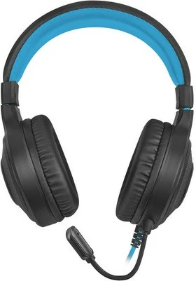 Kufje gaming Fury Warhawk RGB, me mikrofon, 2m, USB/3.5mm, zi/kaltër