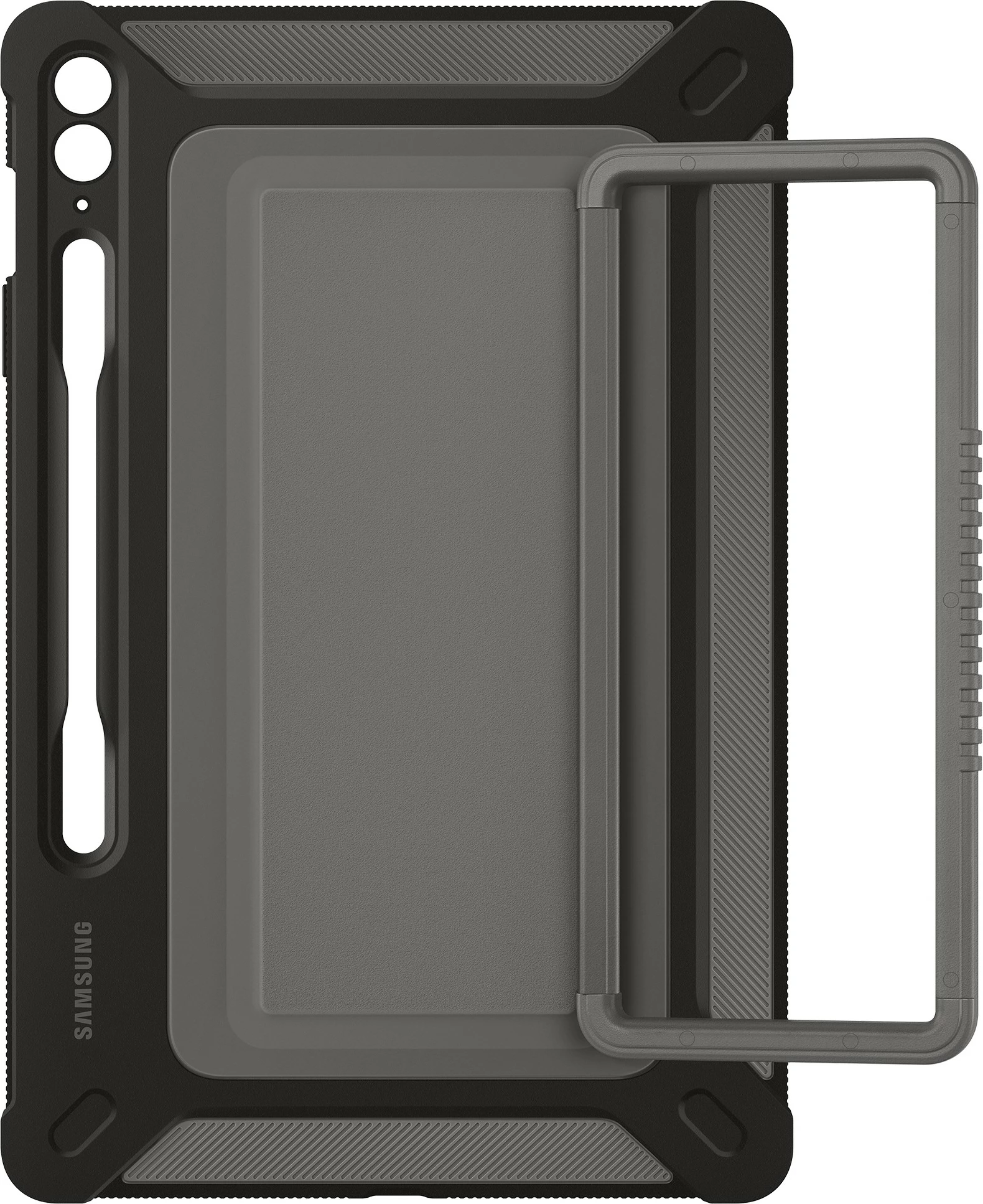 Mbështjellës Samsung Galaxy Tab S9 FE+ i zi, me pen loop dhe stand mode