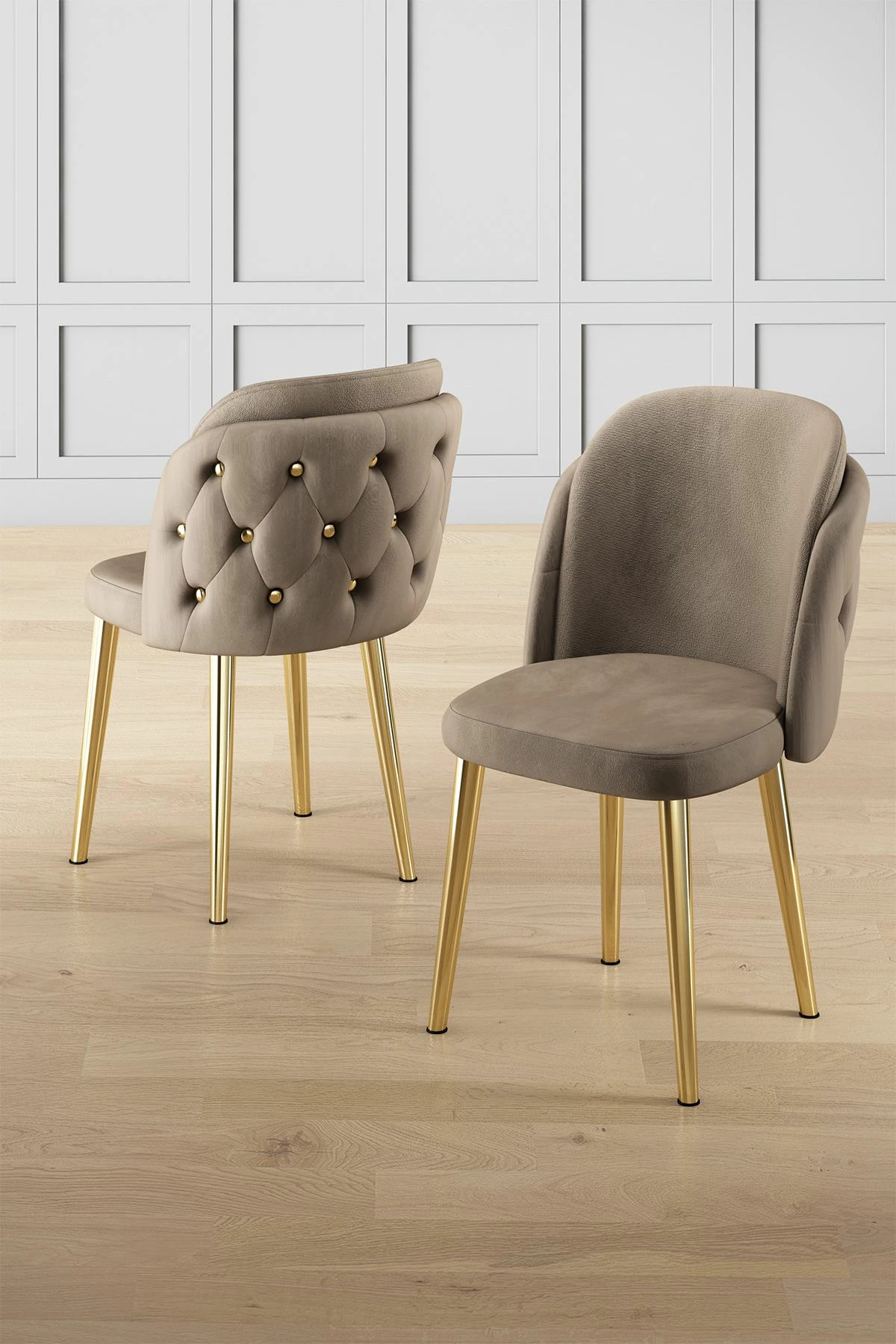 Set karrigesh (6 copë) Hanah Home, Axle, kapuçino, ar