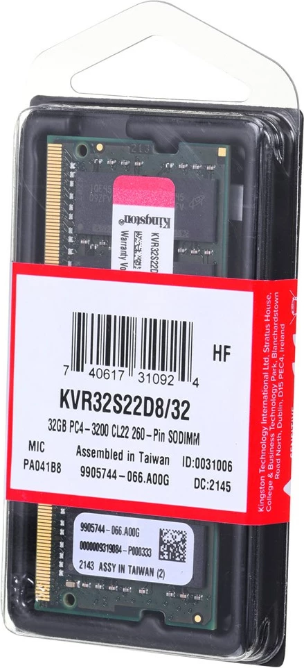 Memorie RAM Kingston, 32 GB DDR4