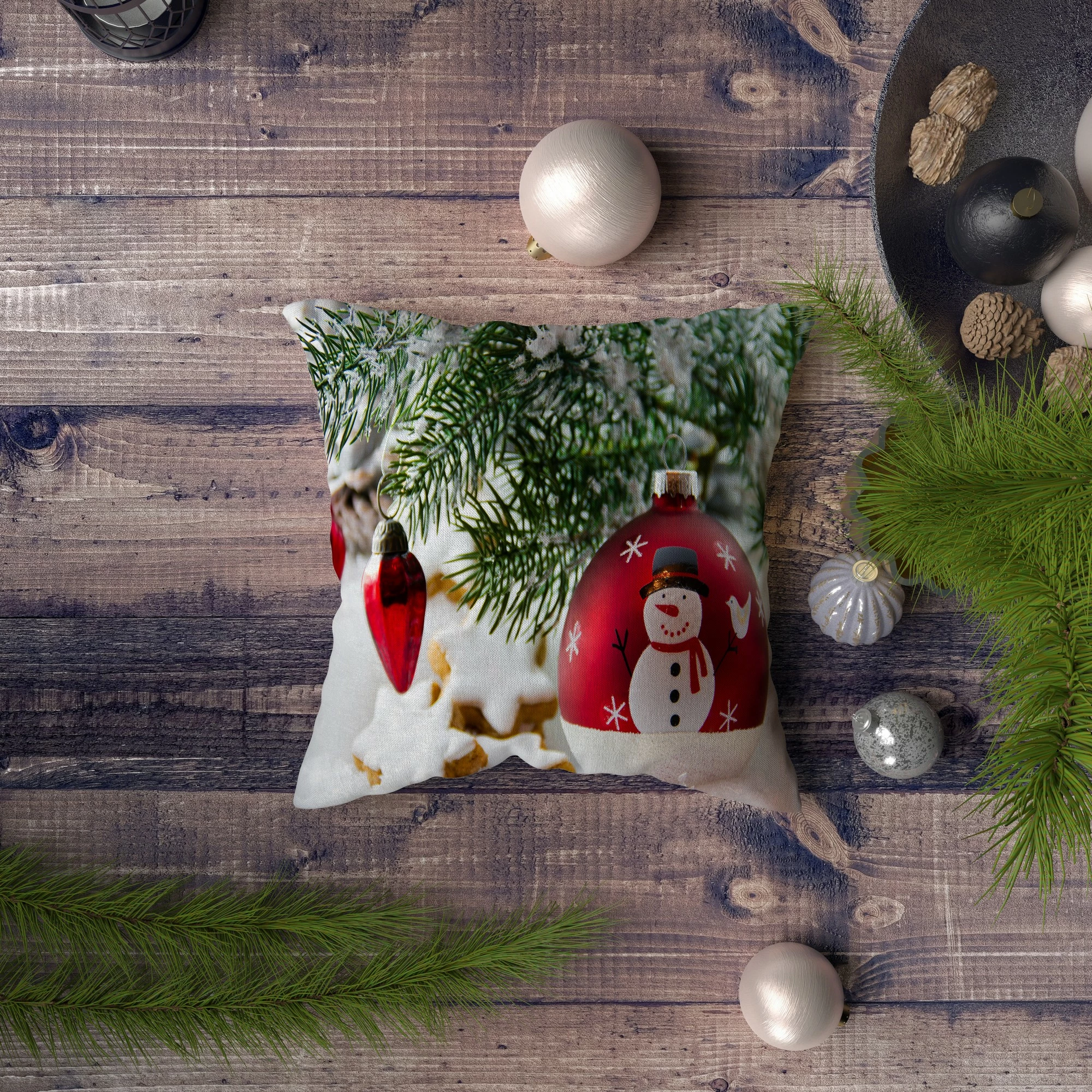 Jastëk dekorativ Aberto Design, NYXMAS032, shumëngjyrësh, 43x43cm