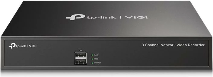 Regjistrues video rrjeti TP-Link VIGI NVR1008H 8 kanale deri 5 MP playback i sinkronizuar 4 kamera 1x SATA deri 10 TB 100 Mbps, e zezë