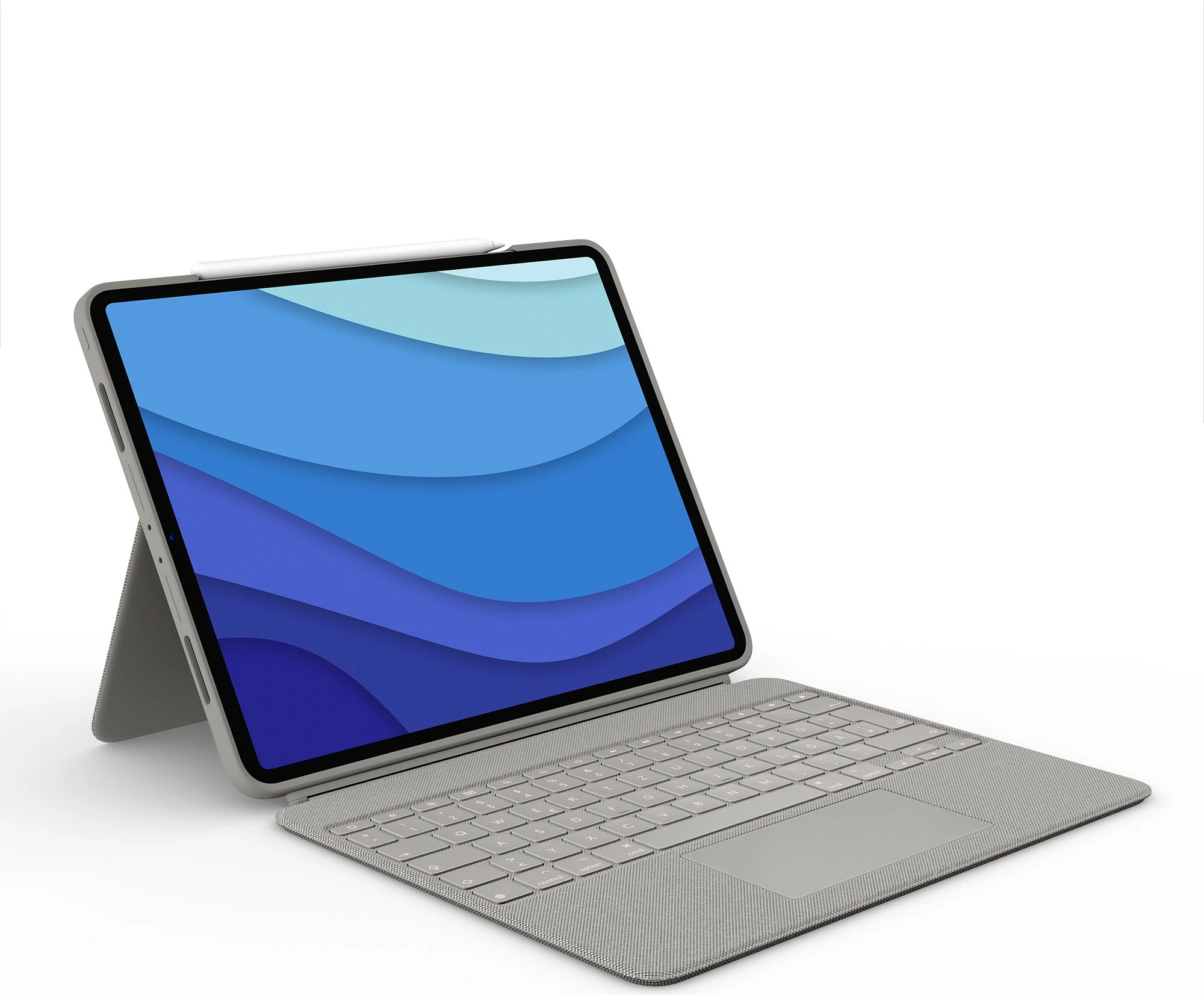 Mbështjellës tastierë Logitech Combo Touch për iPad Pro 12.9, Sand