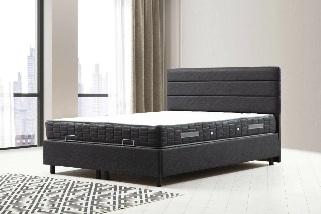 Set dysheku, baza dhe shtrati, ngjyrë antracit, Skye Decor, 140x200cm