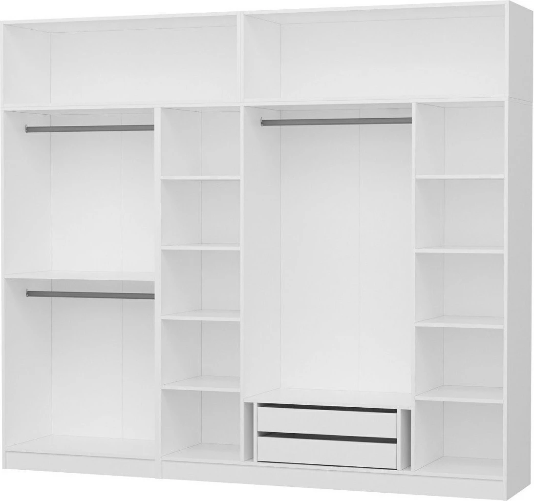 Dollap rrobash Skye Decor, ngjyrë e bardhë, Kale - 3097