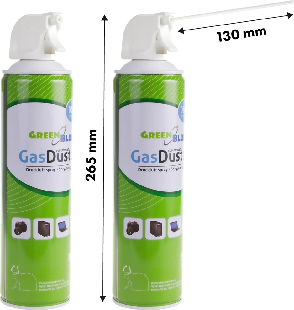 Ajër i kompresum GreenBlue GB600, 600ml, pistol spërkatës